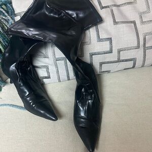 Donald J. Pliner Black Over the Knee Boots